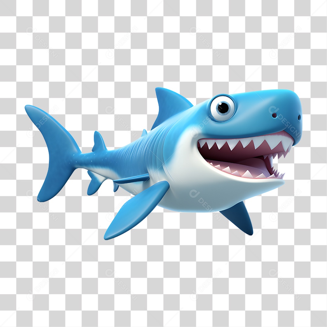 Mascote Tubarão PNG Transparente
