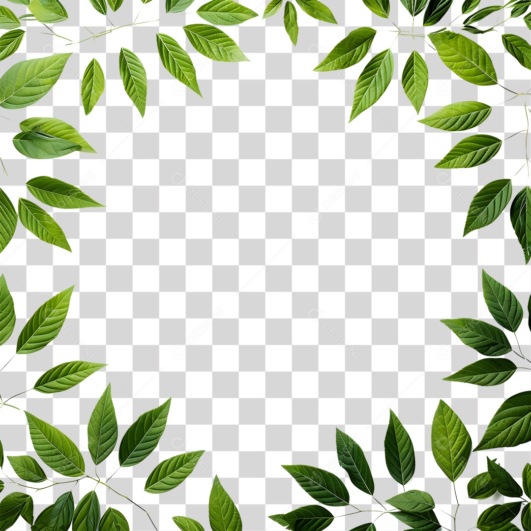 Folhas Verdes PNG Transparente