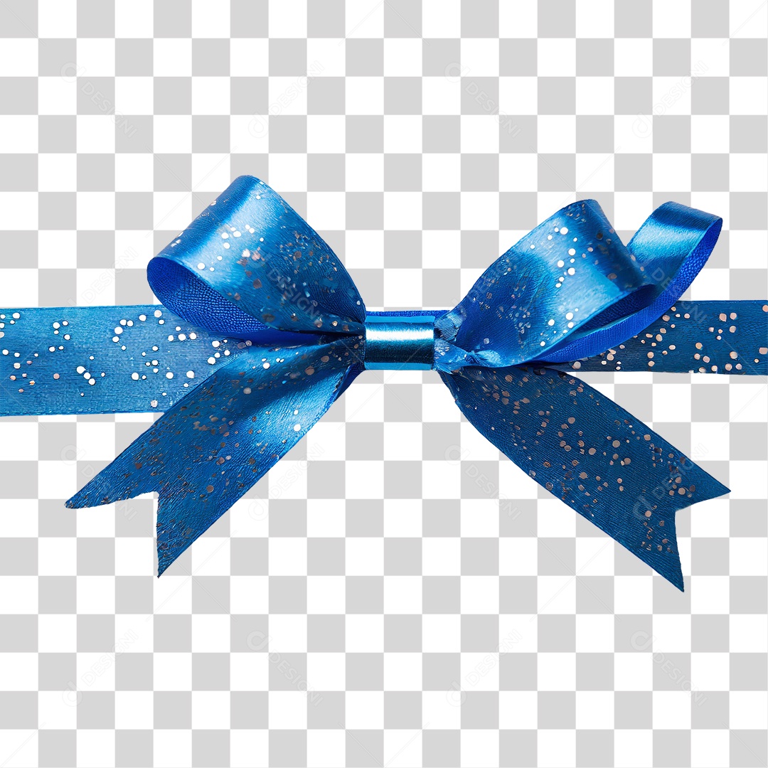 Laço Azul PNG Transparente