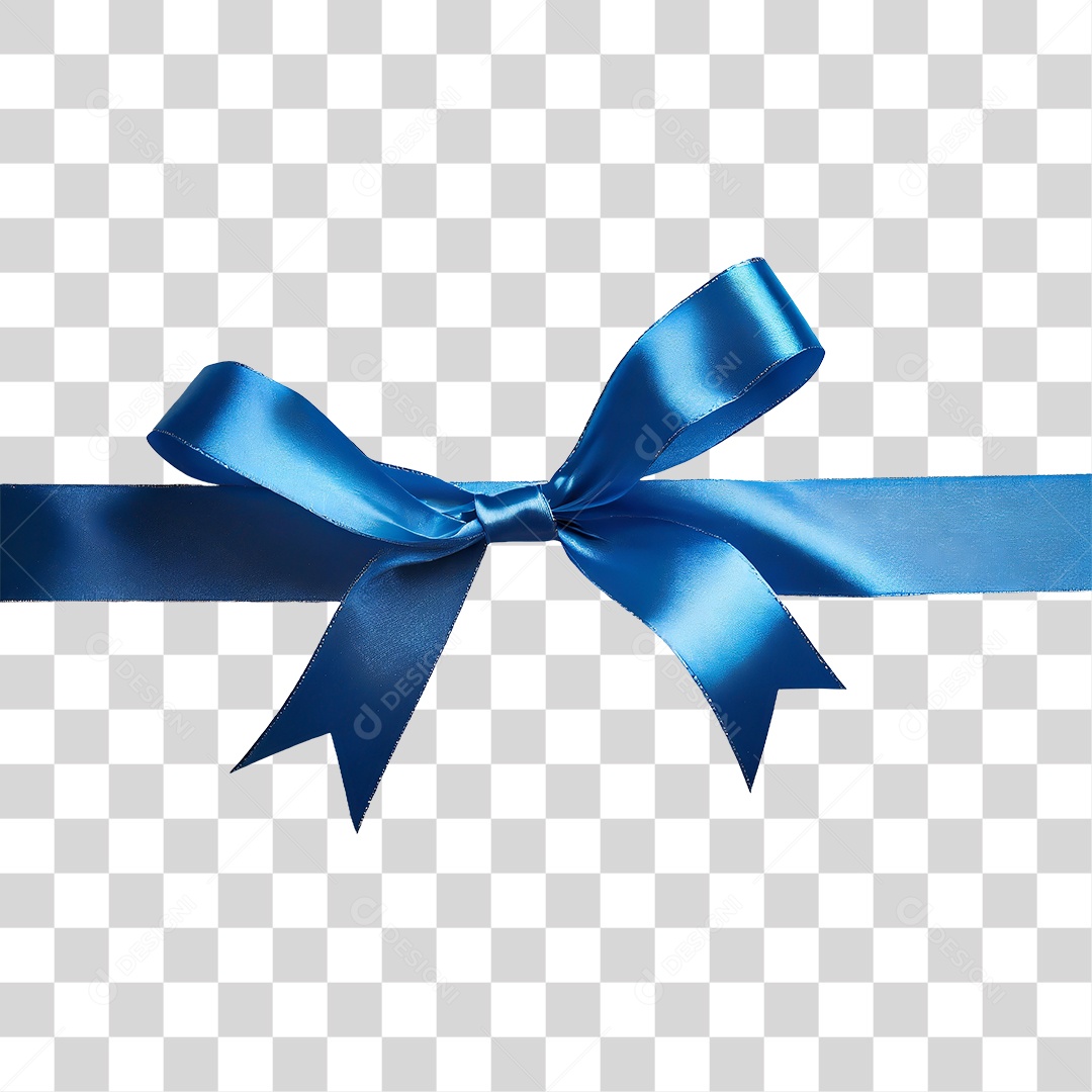 Laço Azul PNG Transparente