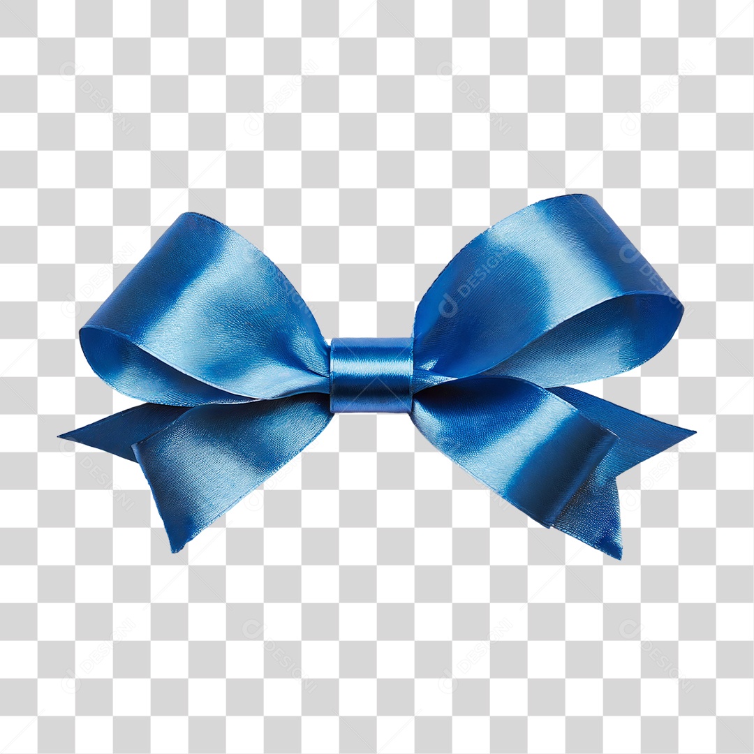 Laço Azul PNG Transparente