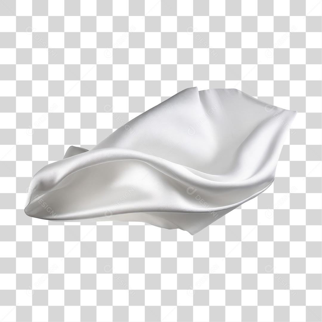 Seda Branca PNG Transparente