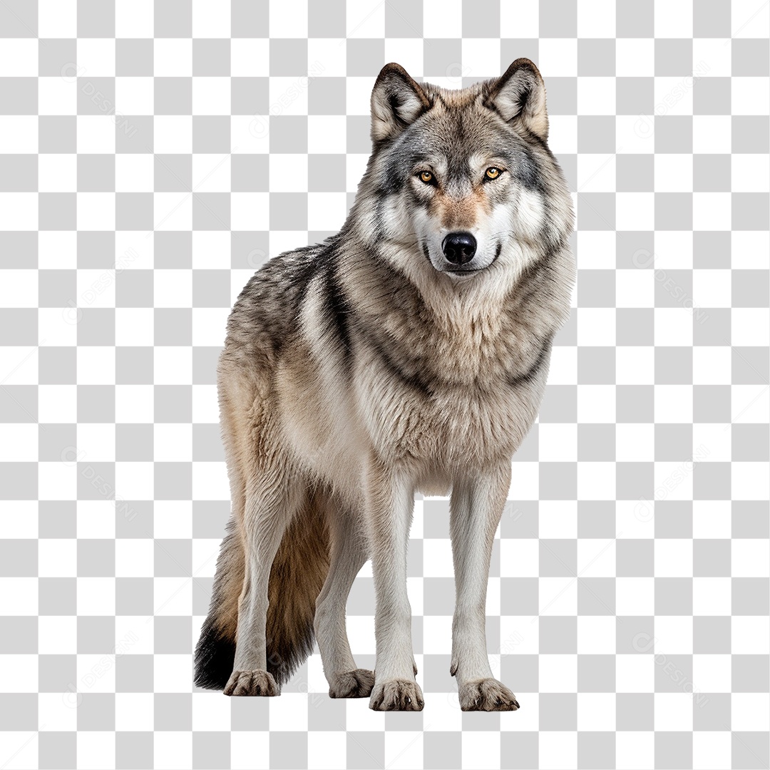 Animal Lobo Selvagem PNG Transparente