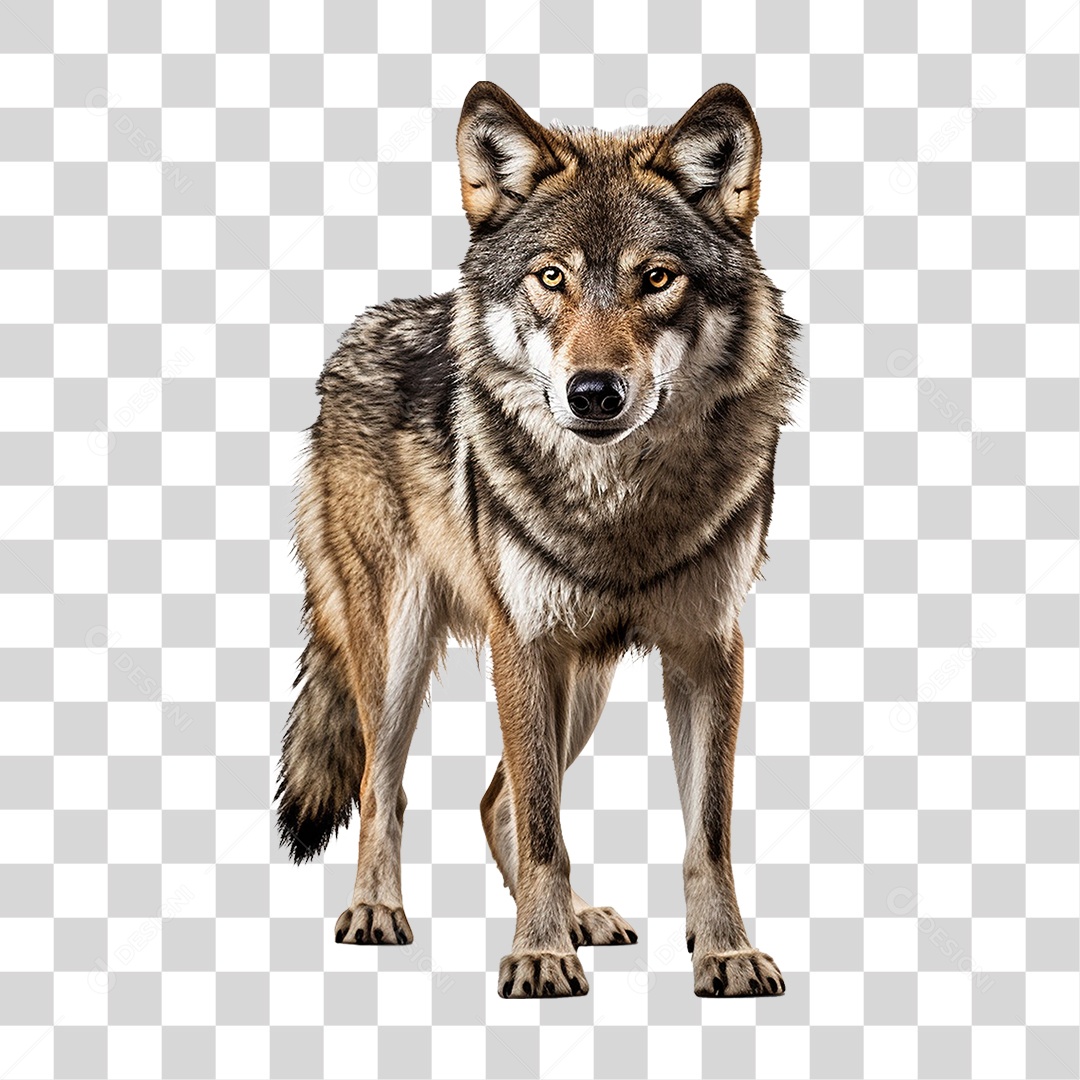 Animal Lobo Selvagem PNG Transparente