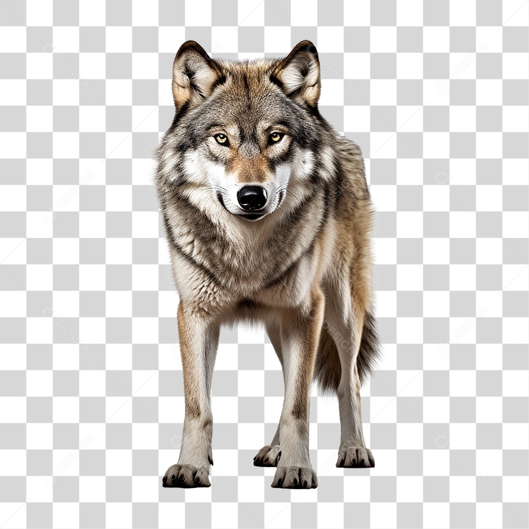 Animal Lobo Selvagem PNG Transparente