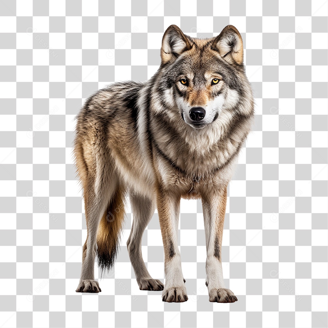 Animal Lobo Selvagem PNG Transparente