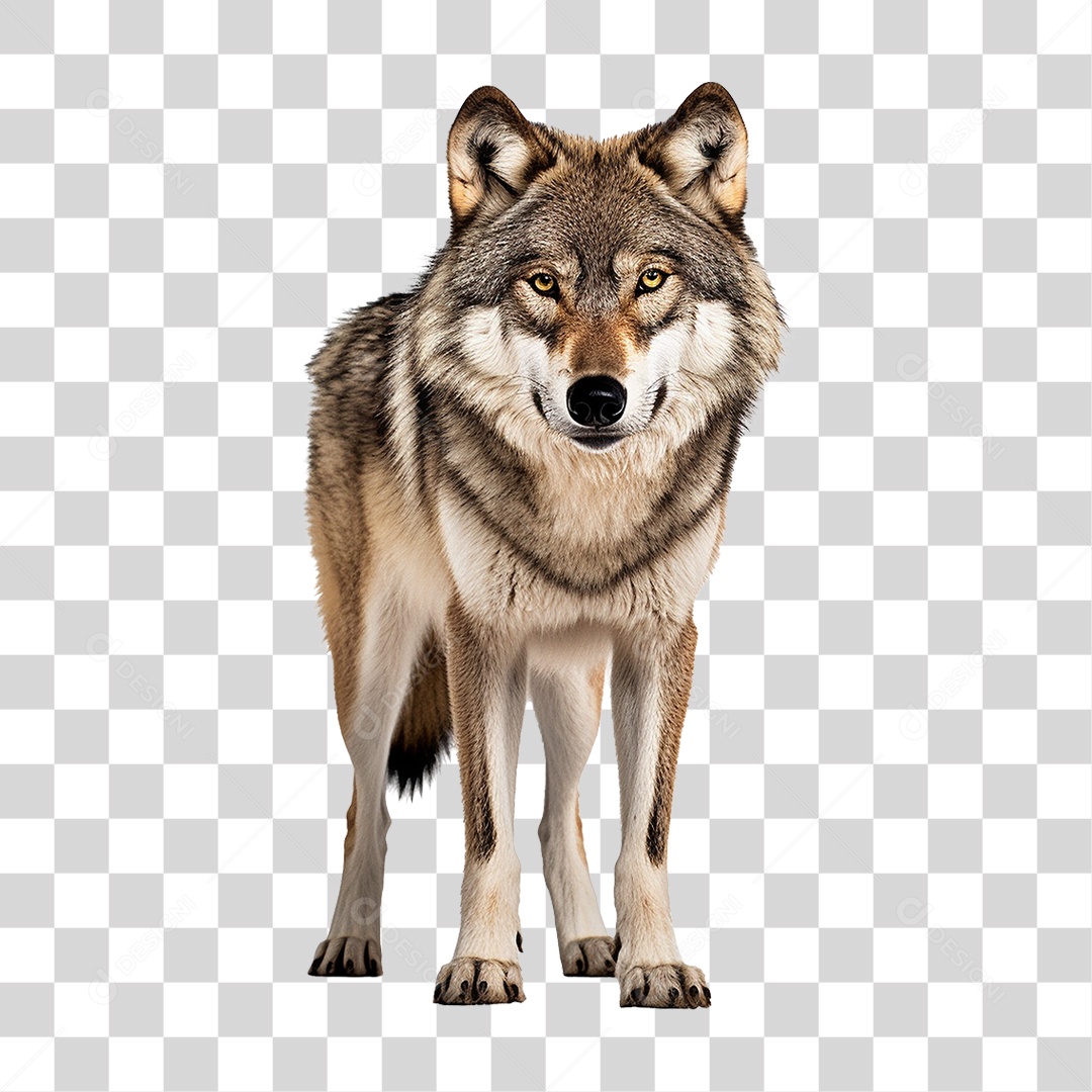 Animal Lobo Selvagem PNG Transparente