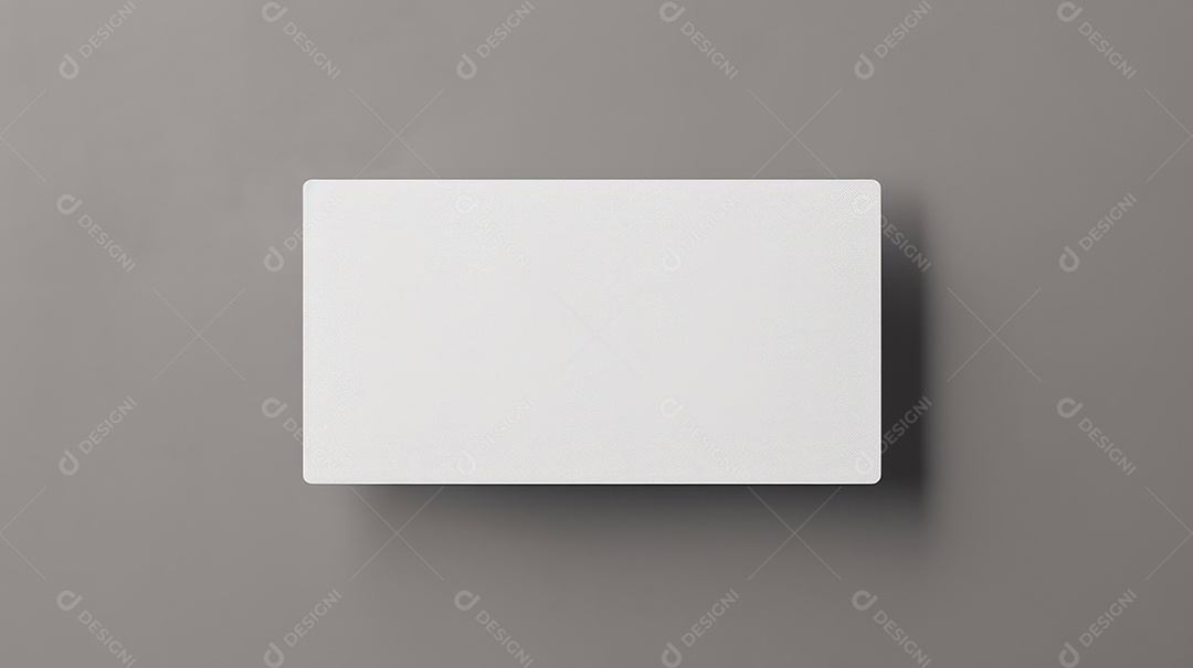 Modelo de cartão de visita em branco sobre fundo cinza