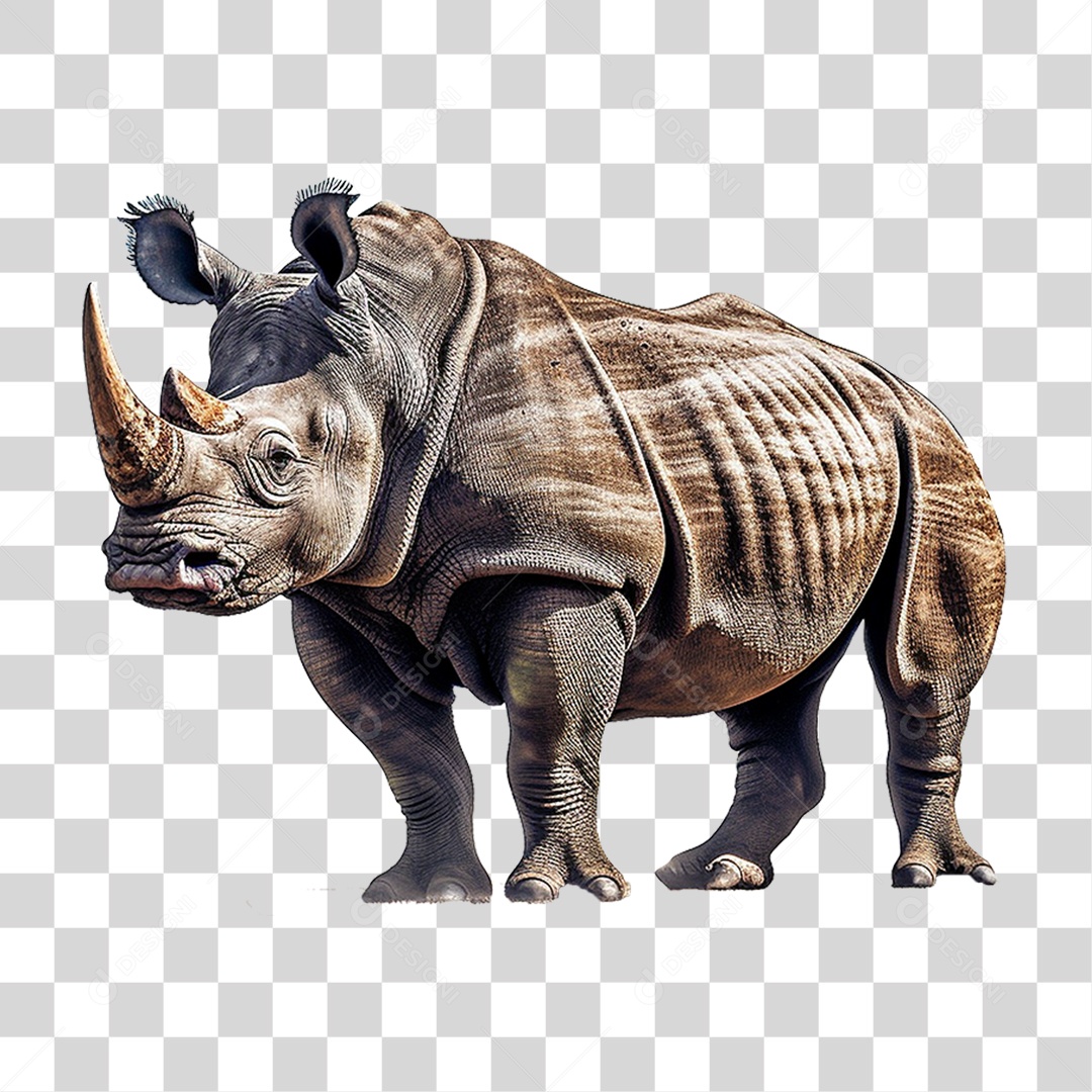 Animal Rinoceronte PNG Transparente