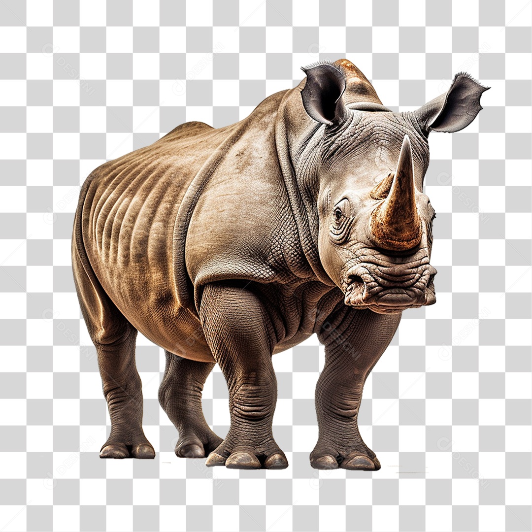 Animal Rinoceronte PNG Transparente