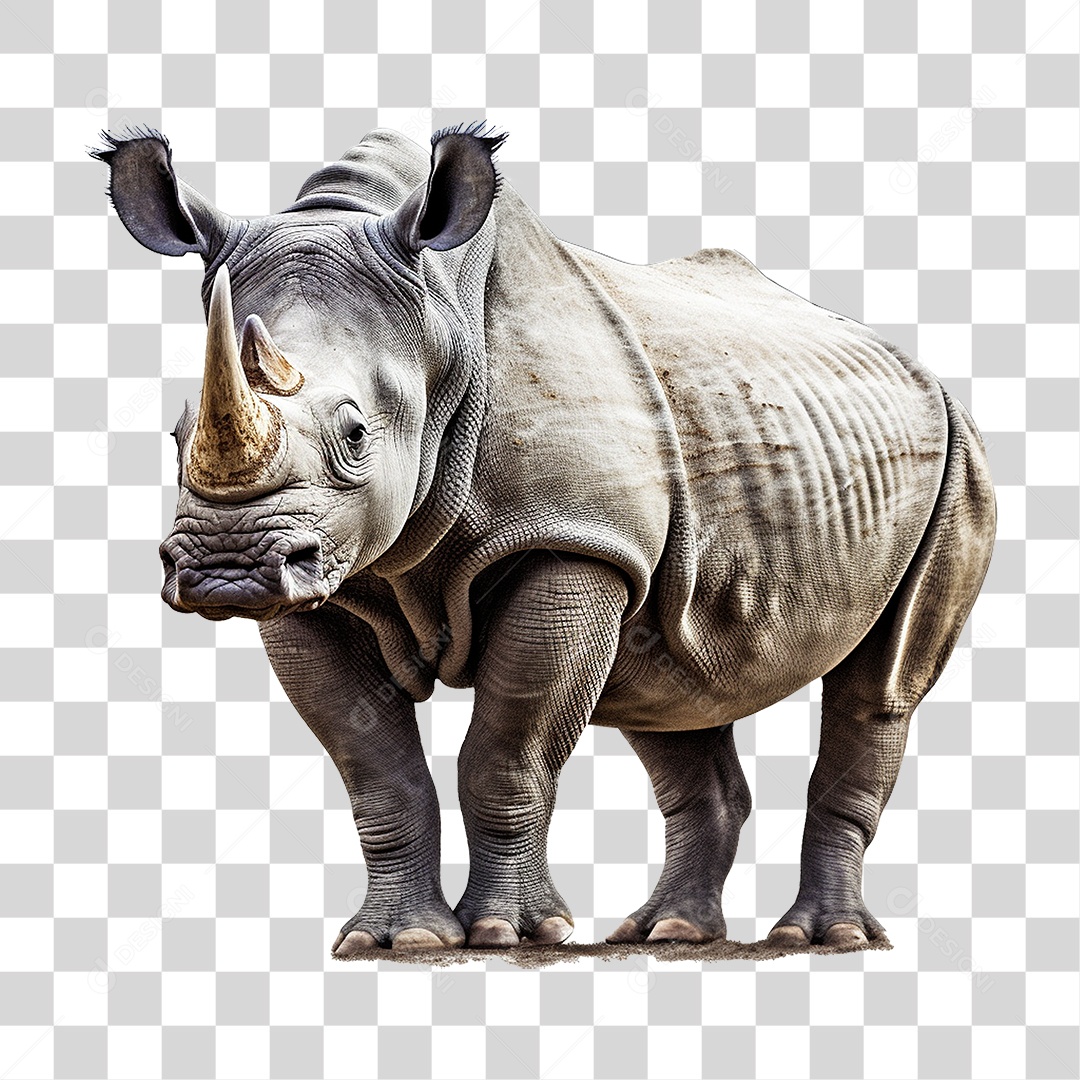 Animal Rinoceronte PNG Transparente