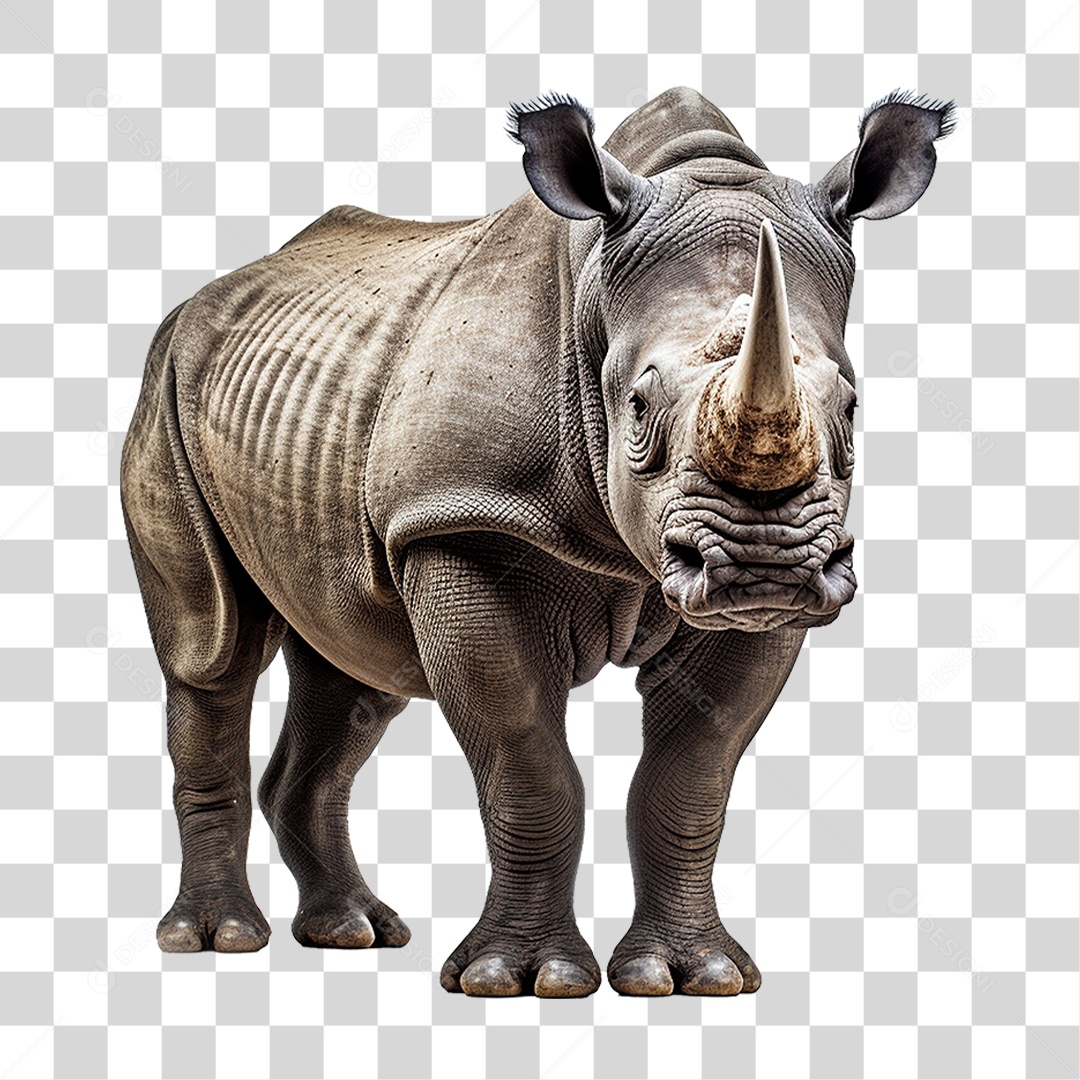 Animal Rinoceronte PNG Transparente