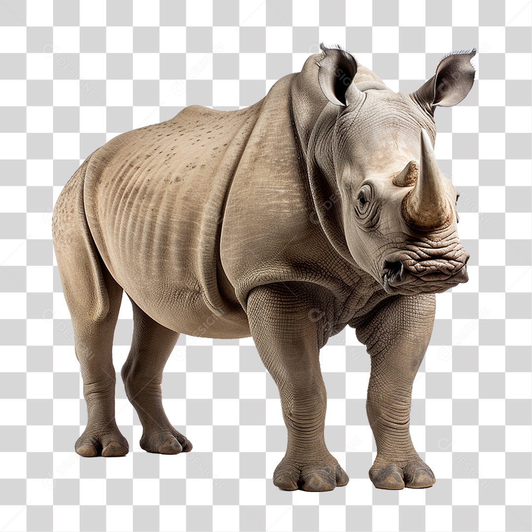 Animal Rinoceronte PNG Transparente