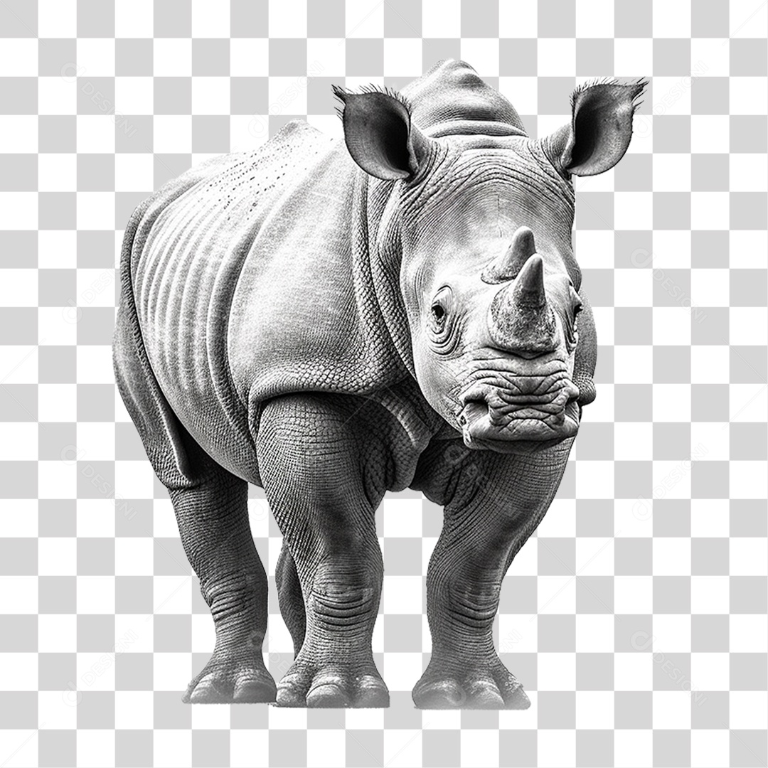 Animal Rinoceronte PNG Transparente