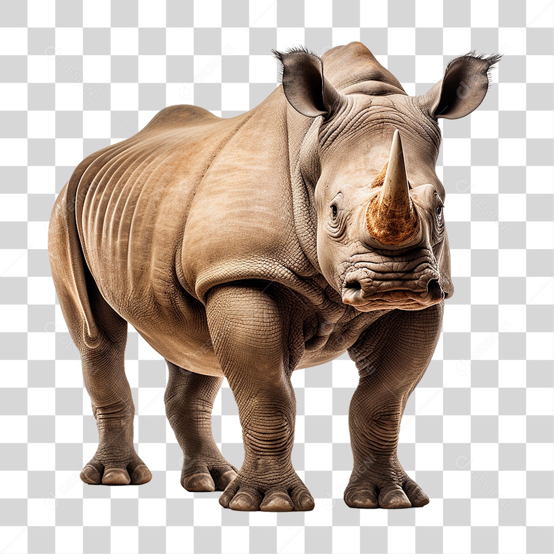 Animal Rinoceronte PNG Transparente