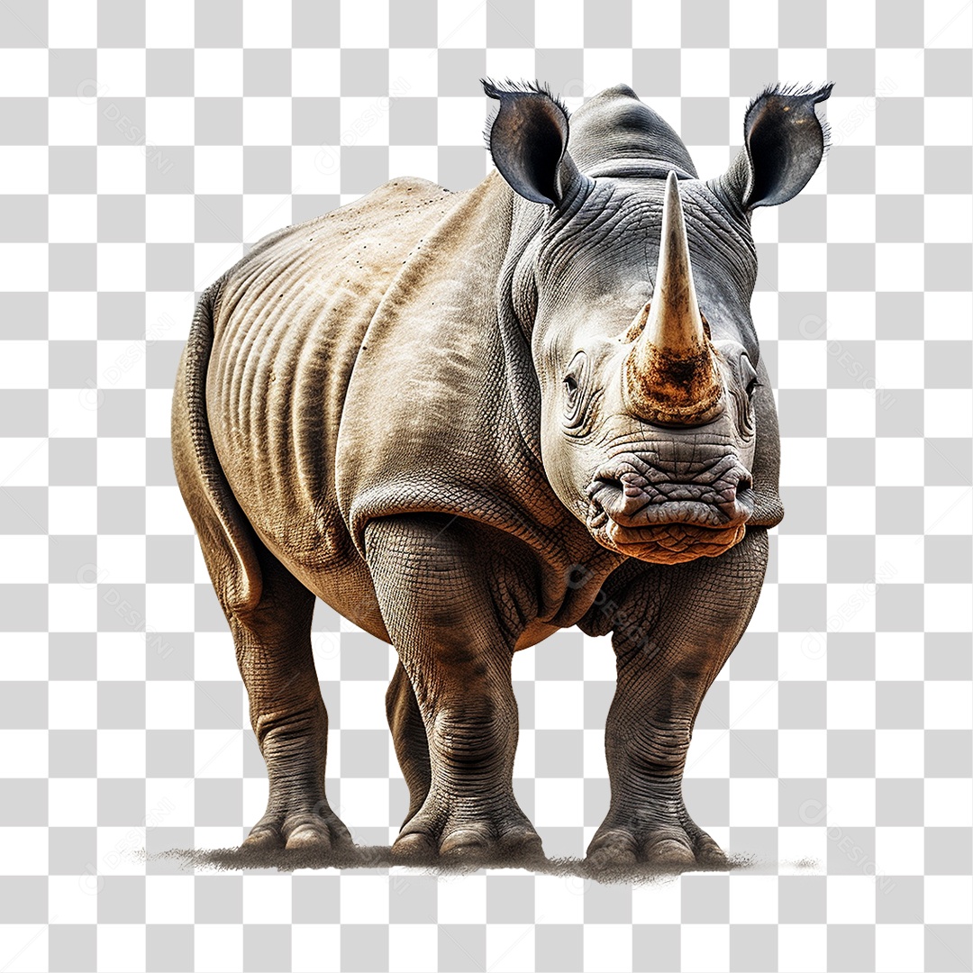 Animal Rinoceronte PNG Transparente