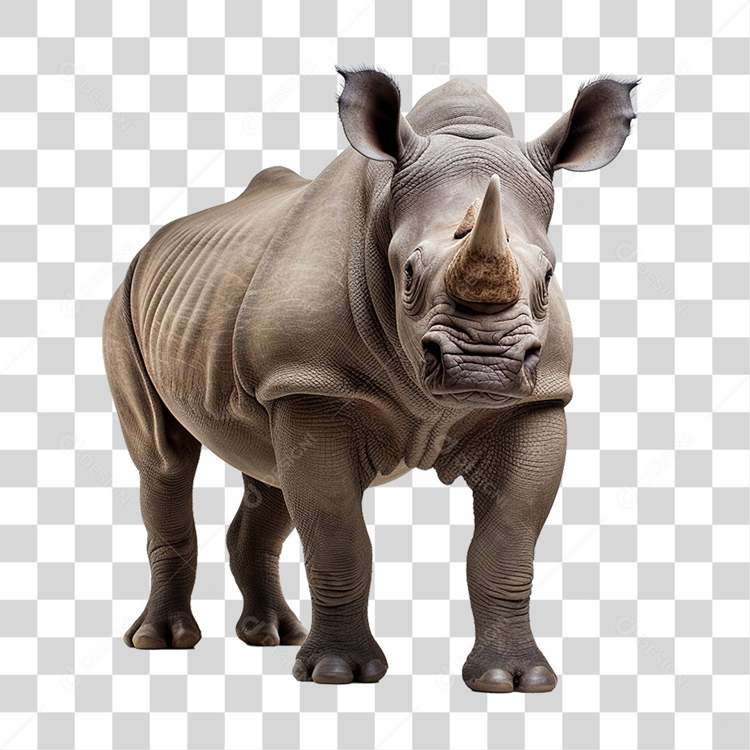 Animal Rinoceronte PNG Transparente