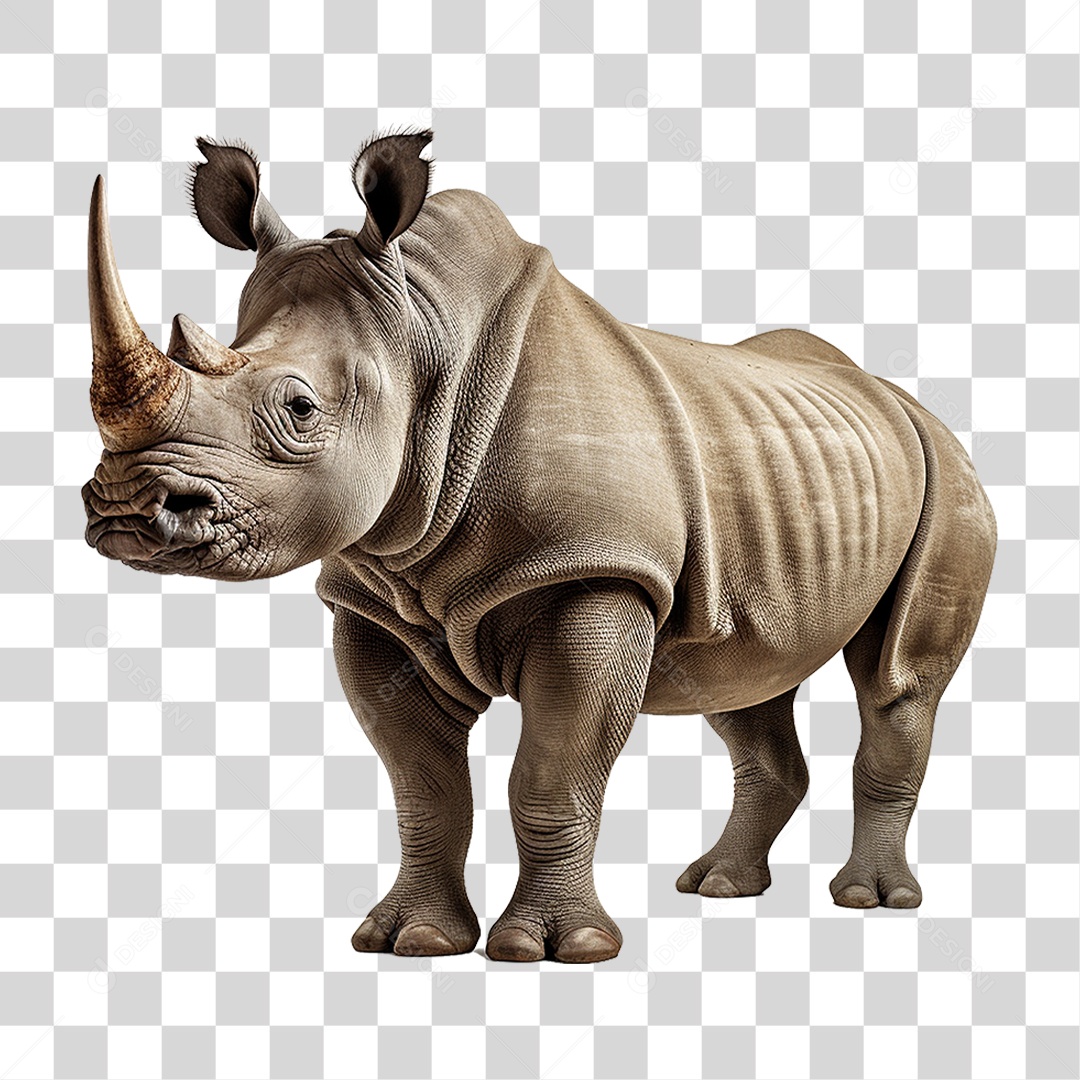 Animal Rinoceronte PNG Transparente