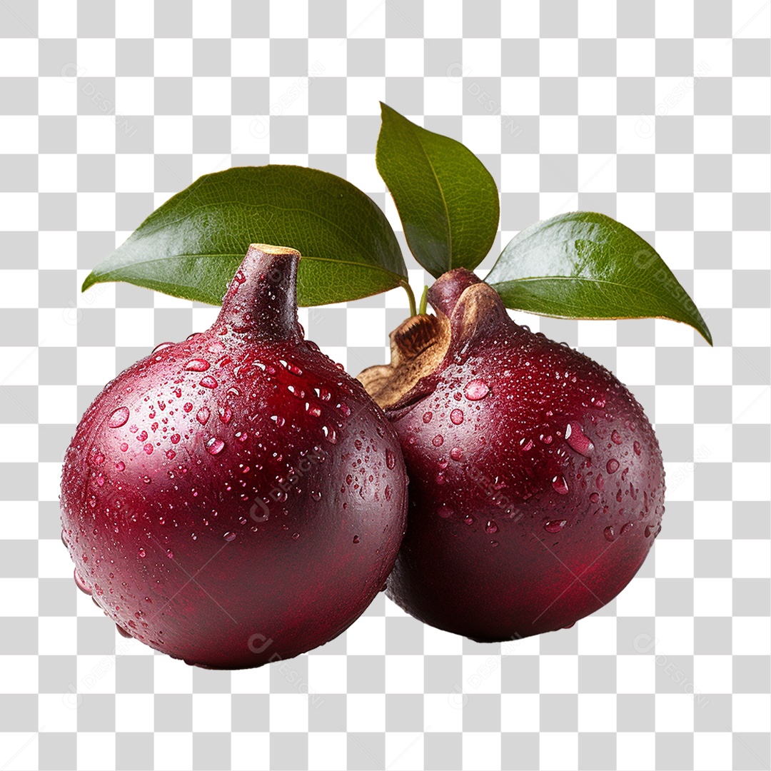 Fruta do Mangostão PNG Transparente