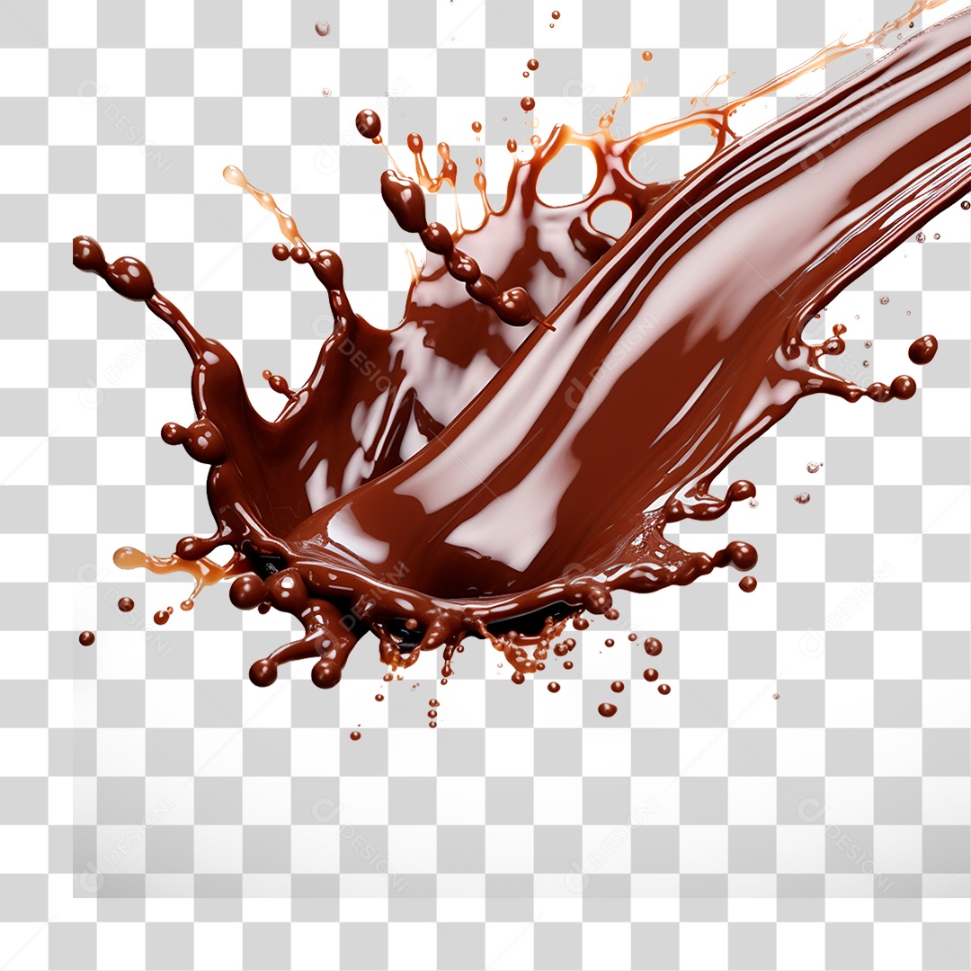 Calda de Chocolate PNG Transparente