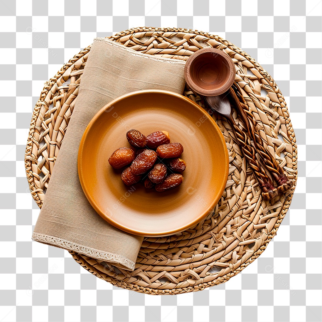 Prato de Nozes PNG Transparente