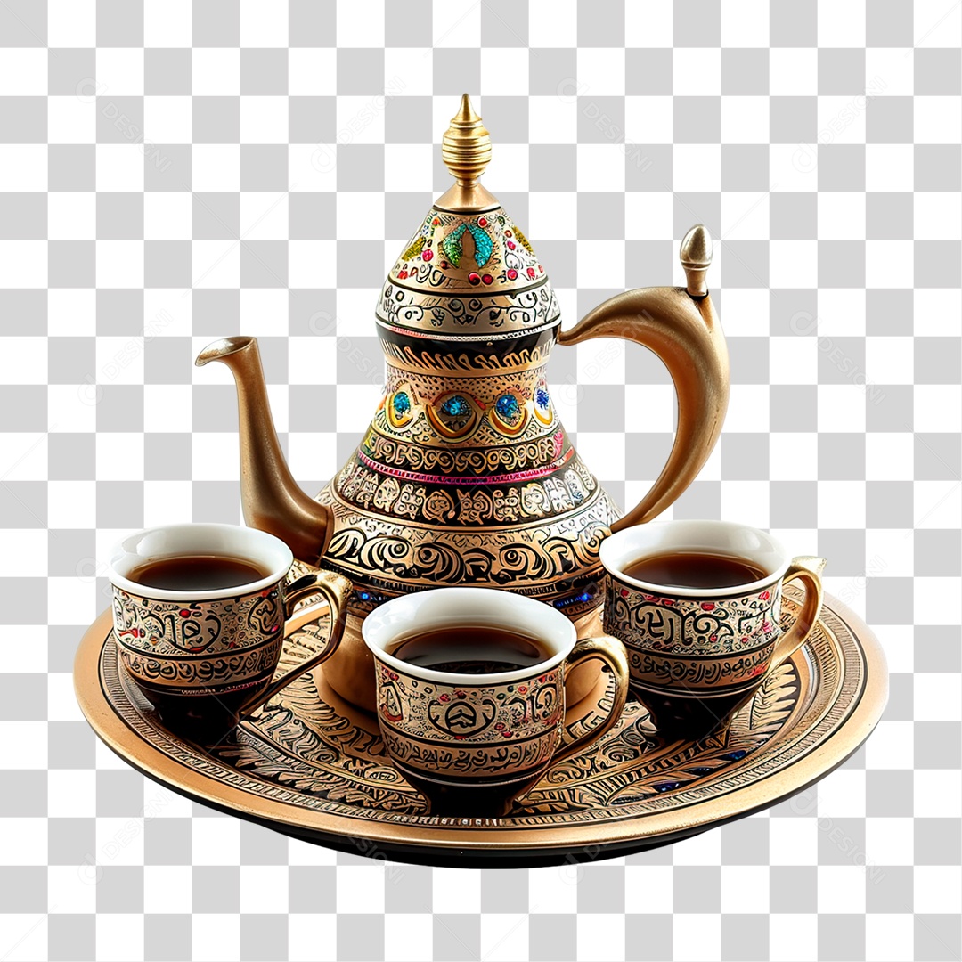 Bule Cerâmica PNG Transparente