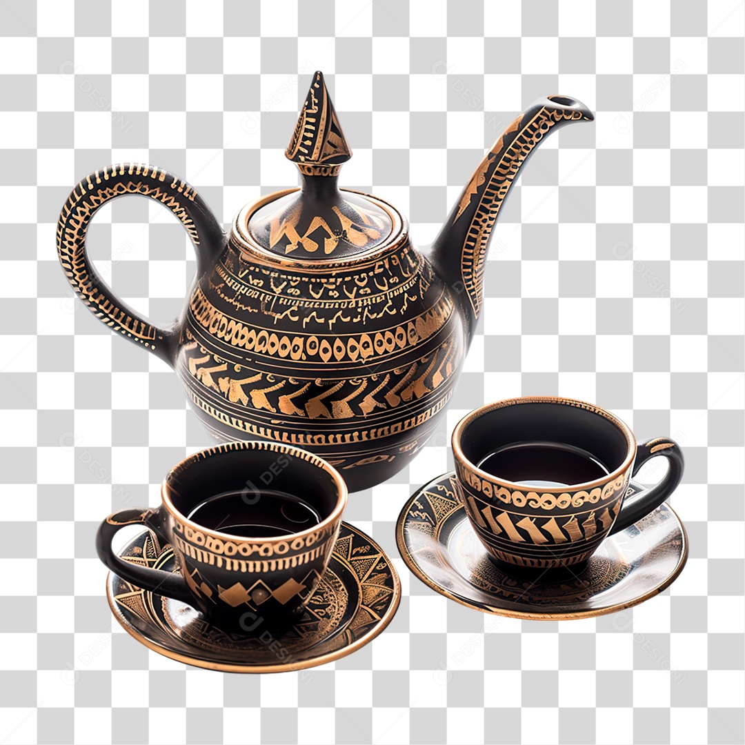 Bule Cerâmica PNG Transparente