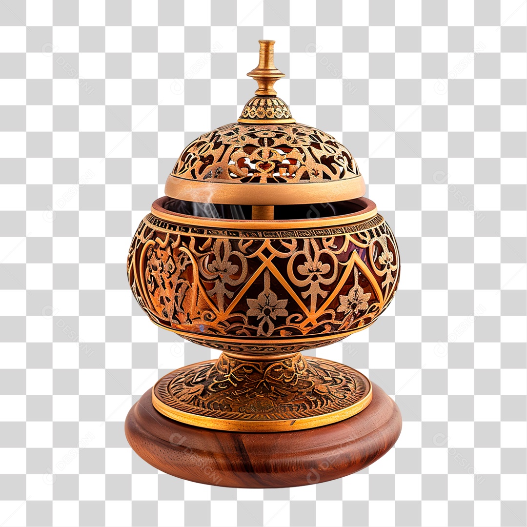 Pote de Metal PNG Transparente