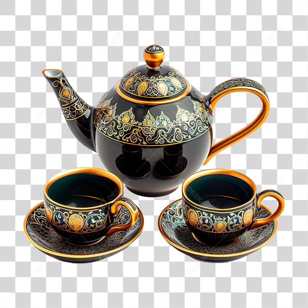 Bule de Cerâmica PNG Transparente