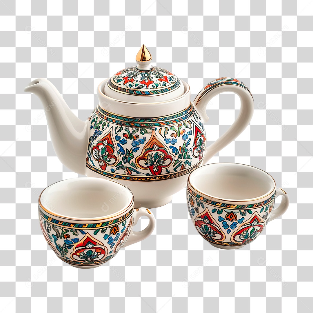 Bule Cerâmica PNG Transparente