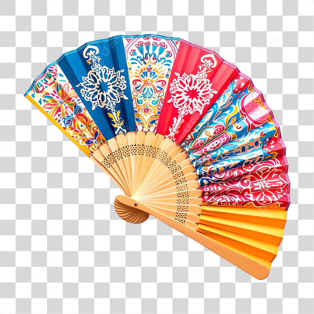 Leque Chinês PNG Transparente