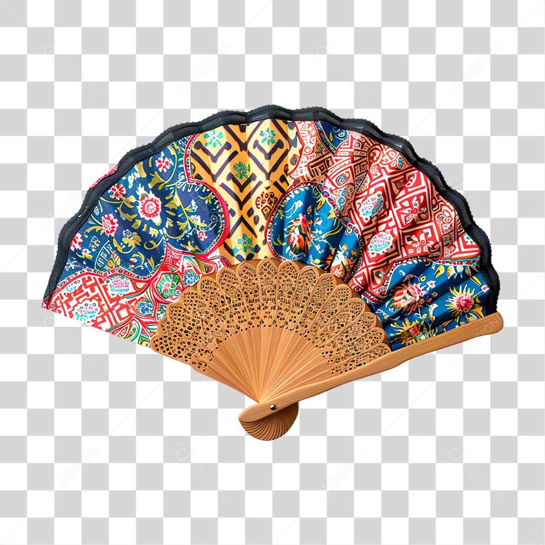 Leque Chinês PNG Transparente