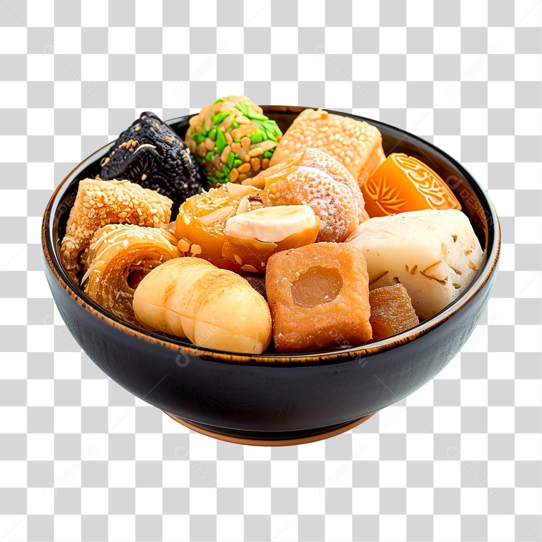 Tigela de Doces PNG Transparente