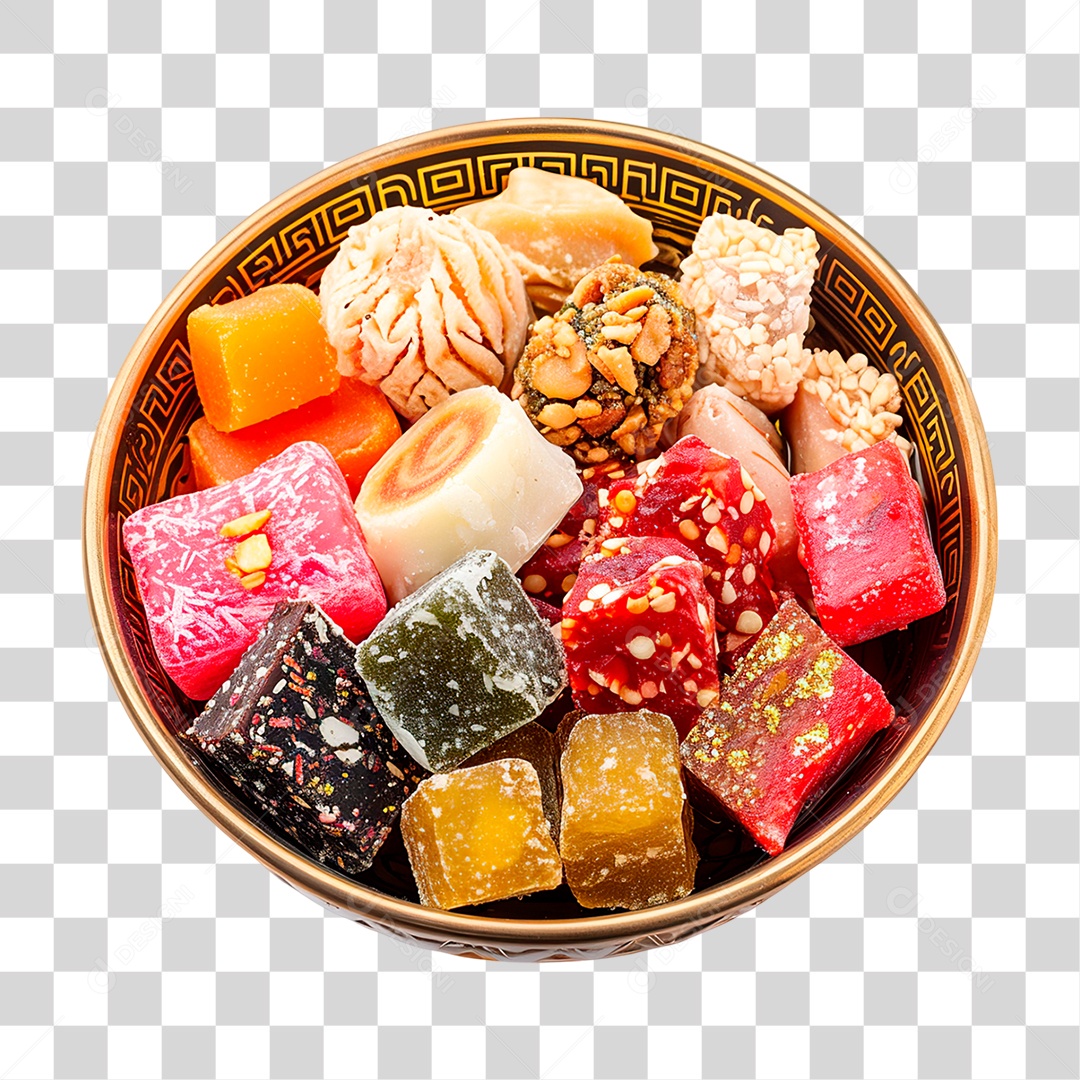Tigela de Doces PNG Transparente