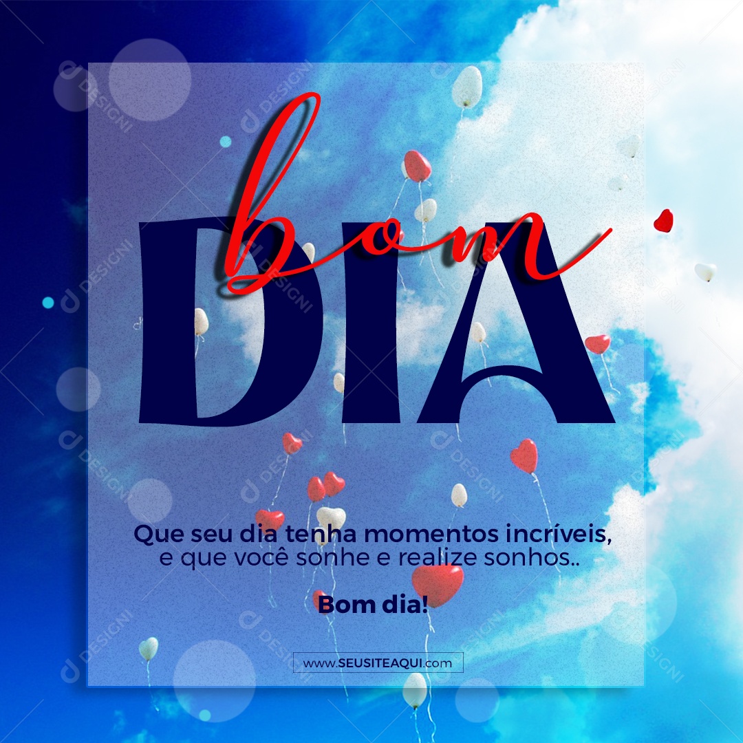 Bom Dia Momentos Incriveís Social Media PSD Editável