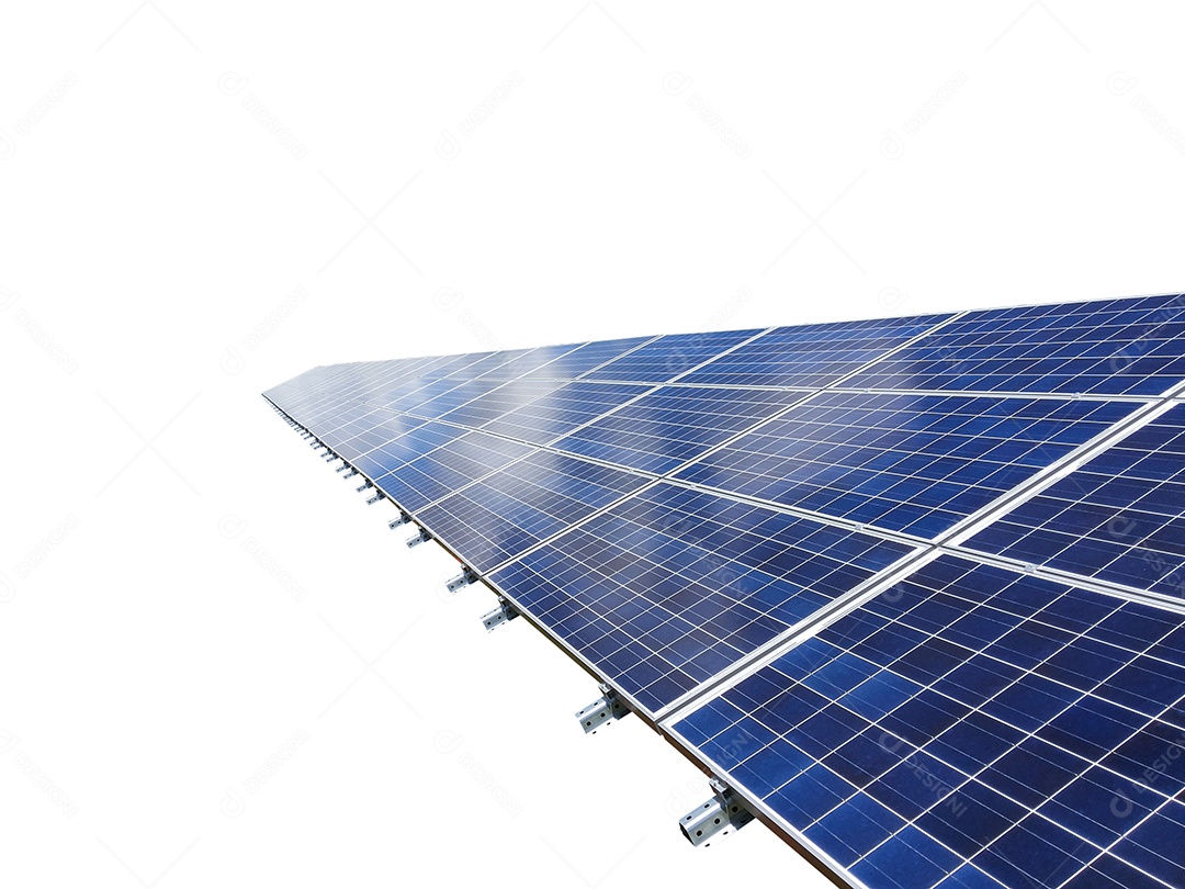 Conjunto de painéis solares