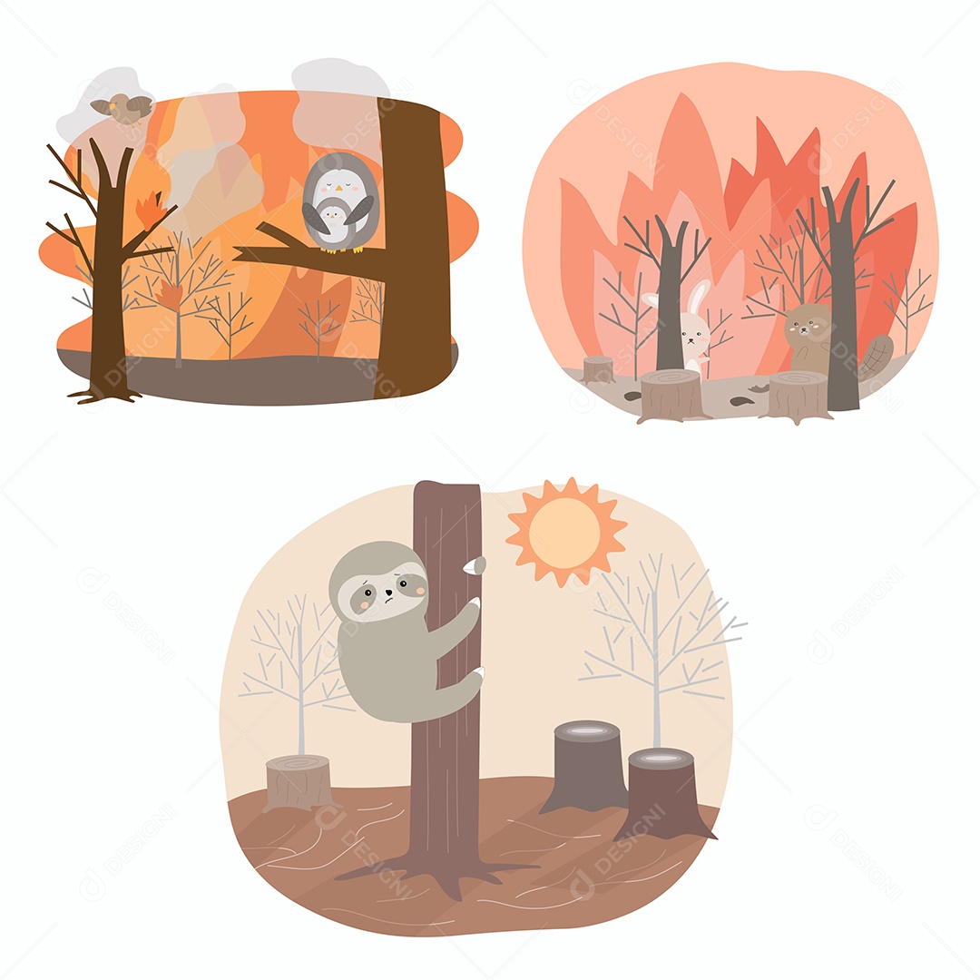 Poluição Ilustração Vetor EPS