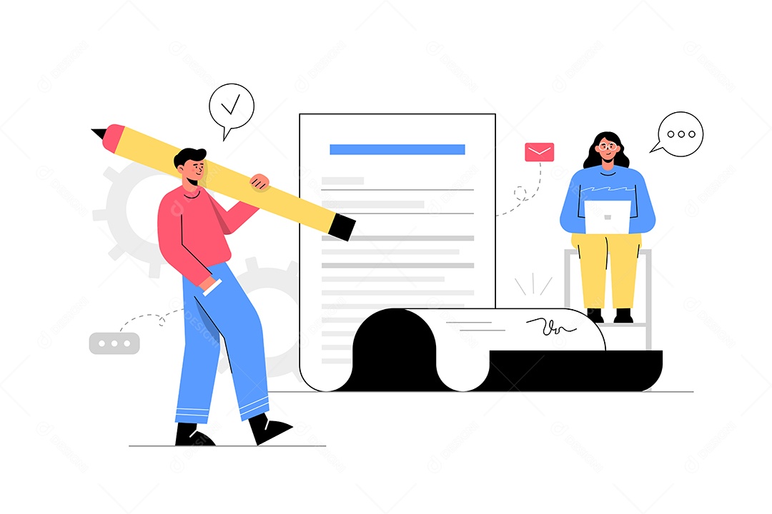 Gestão de Negócios Ilustração Vetor EPS