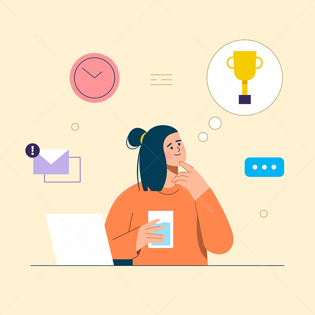 Gestão de Negócios Ilustração Vetor EPS