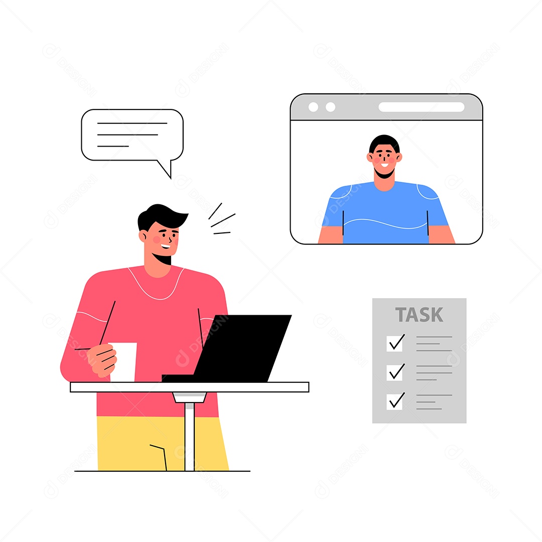 Gestão de Negócios Ilustração Vetor EPS