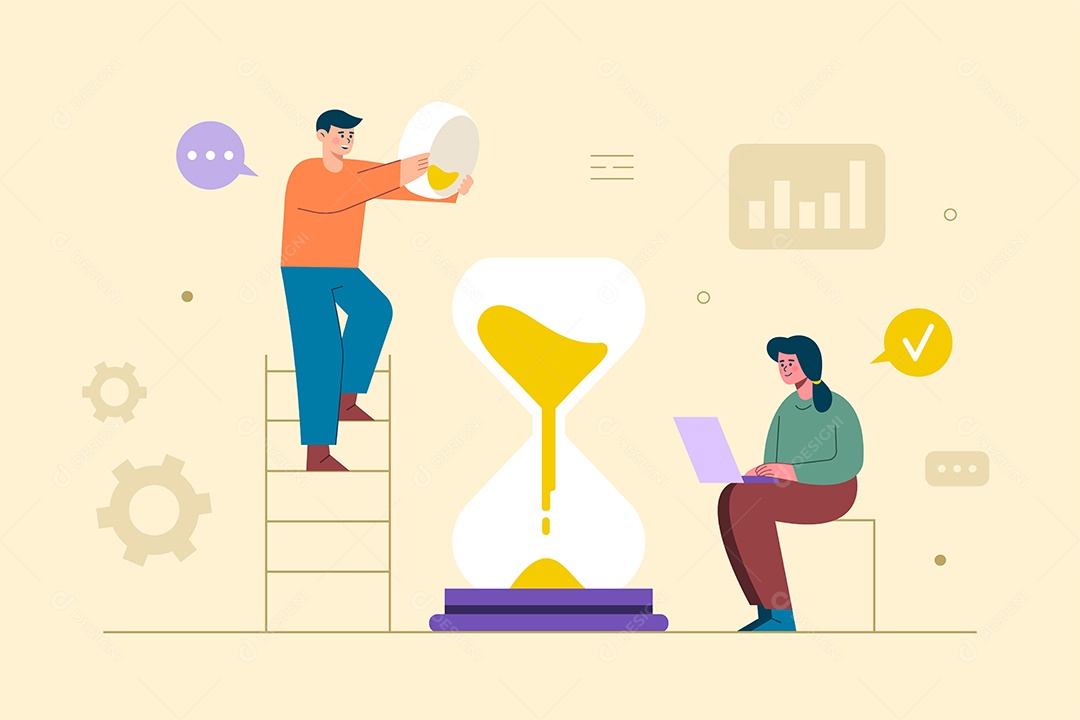 Gestão de Negócios Ilustração Vetor EPS