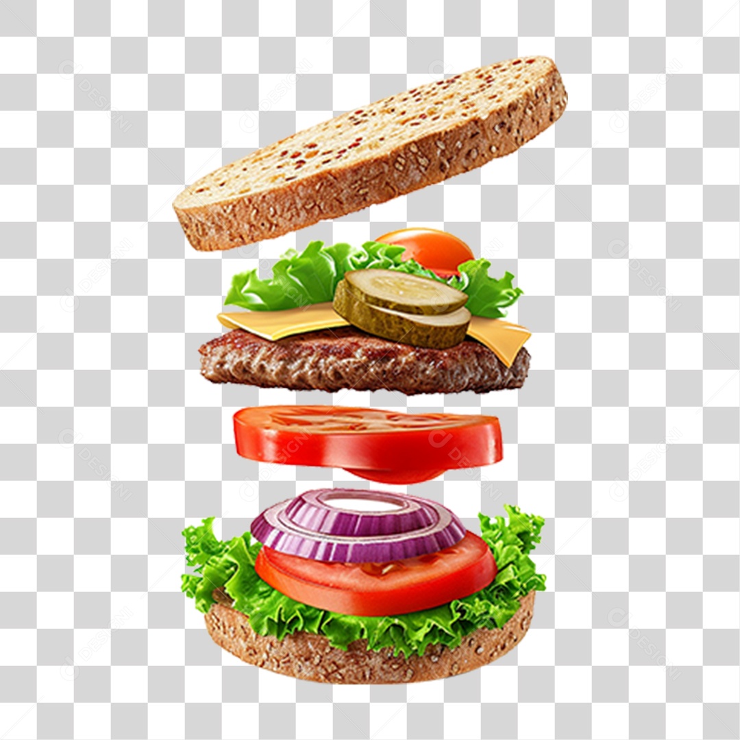 Hambúrguer Lanche Sanduiche PNG Transparente