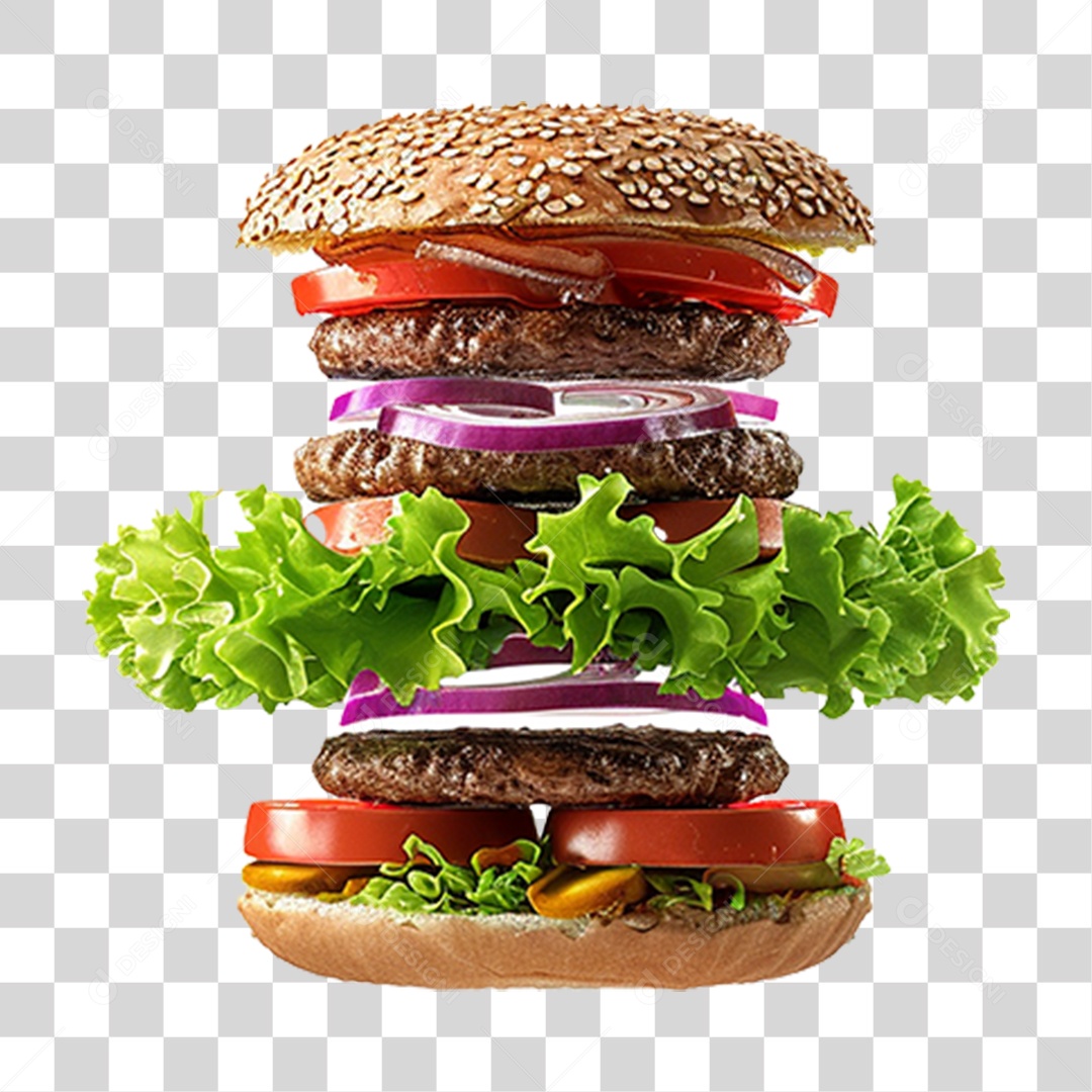 Hambúrguer Lanche Sanduiche PNG Transparente