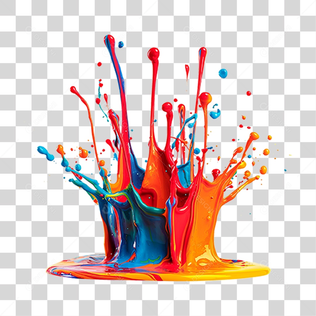 Transparent PNG Color Ink Splash