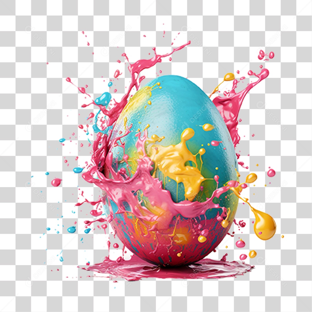 Ovos Pinturas Cores PNG Transparente