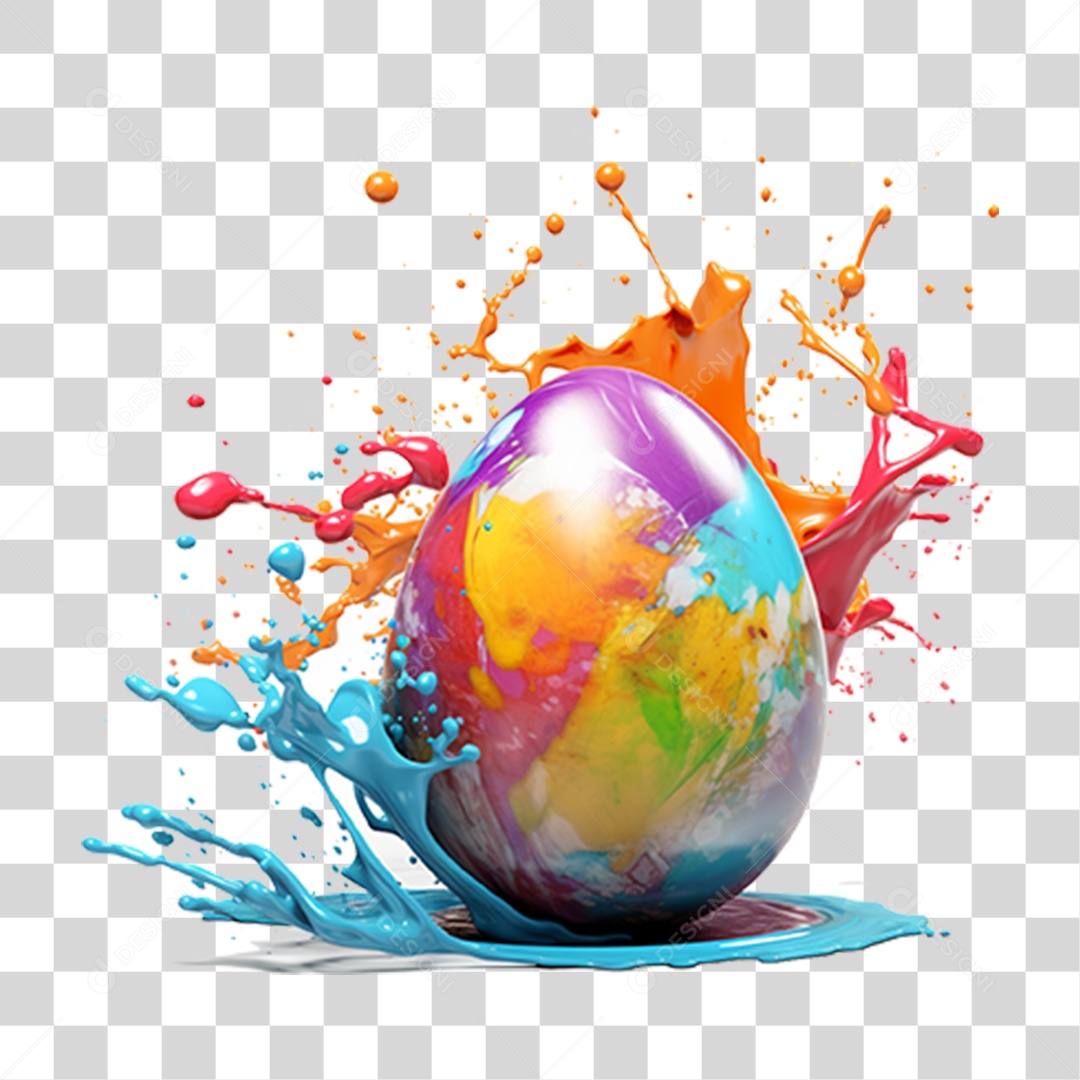 Ovos Pinturas Cores PNG Transparente