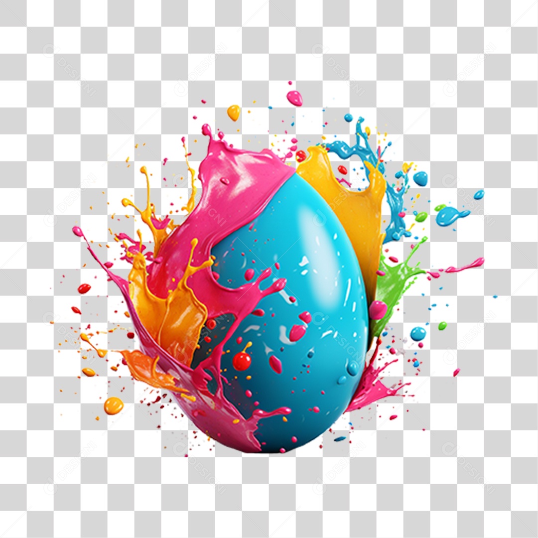 Ovos Pinturas Cores PNG Transparente