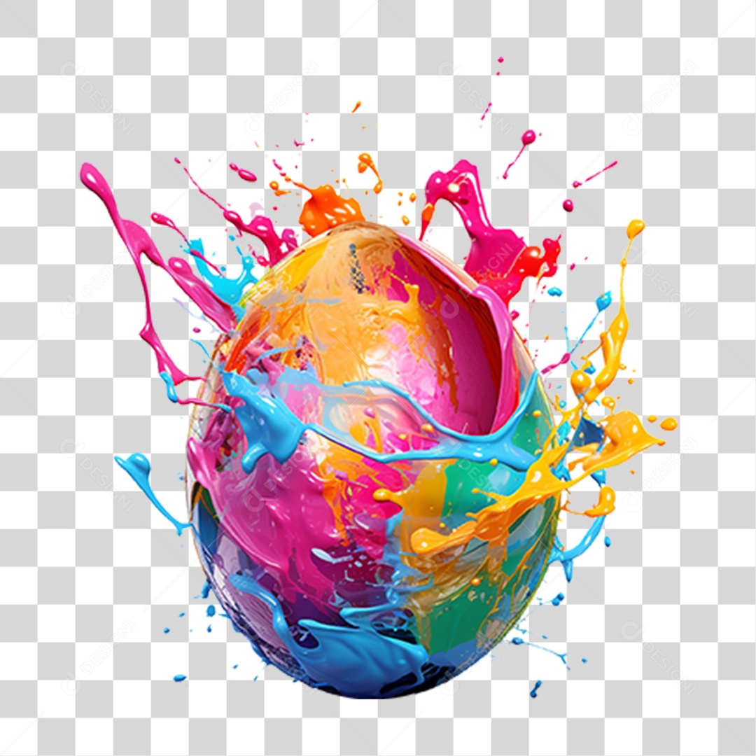 Ovos Pinturas Cores PNG Transparente