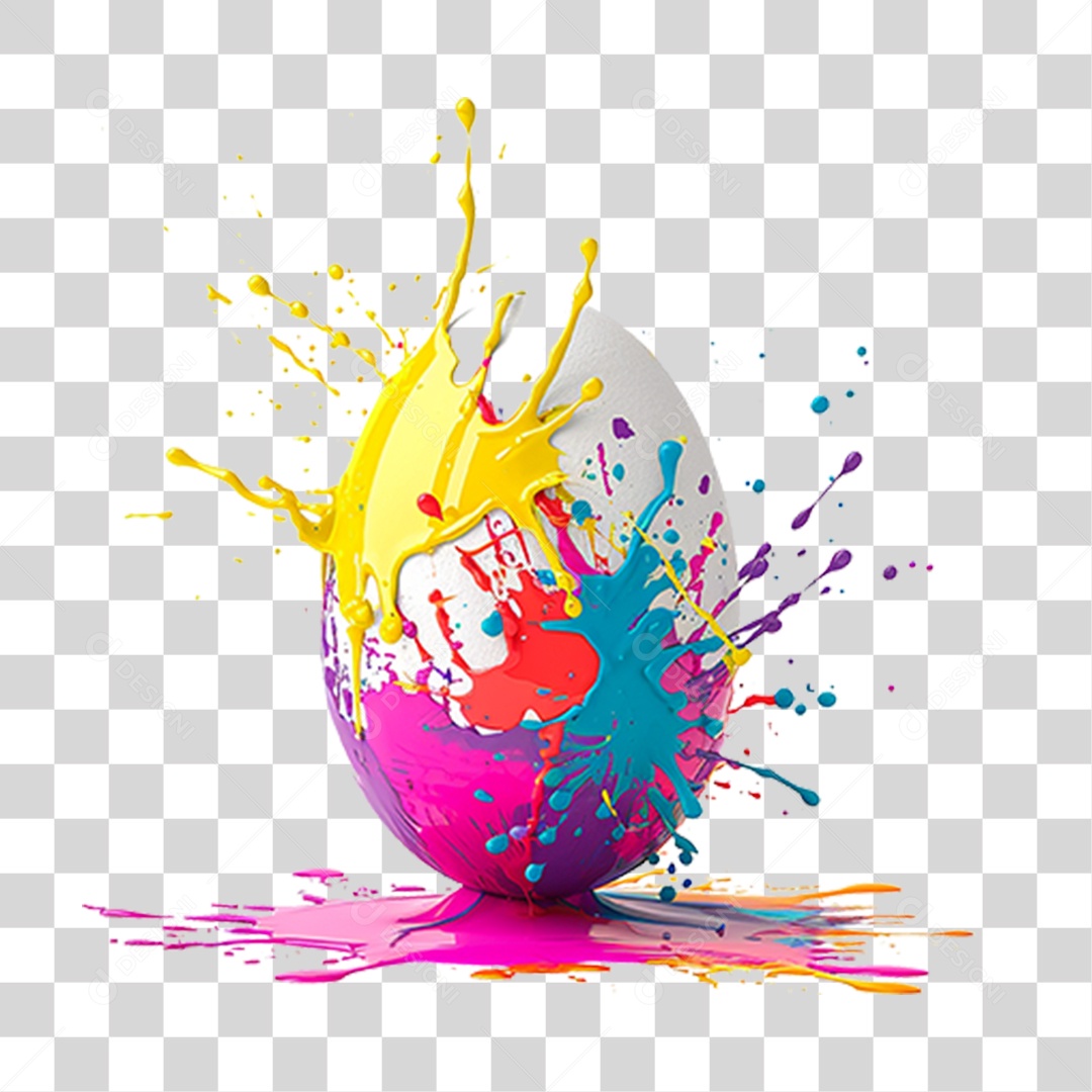 Ovos Pinturas Cores PNG Transparente