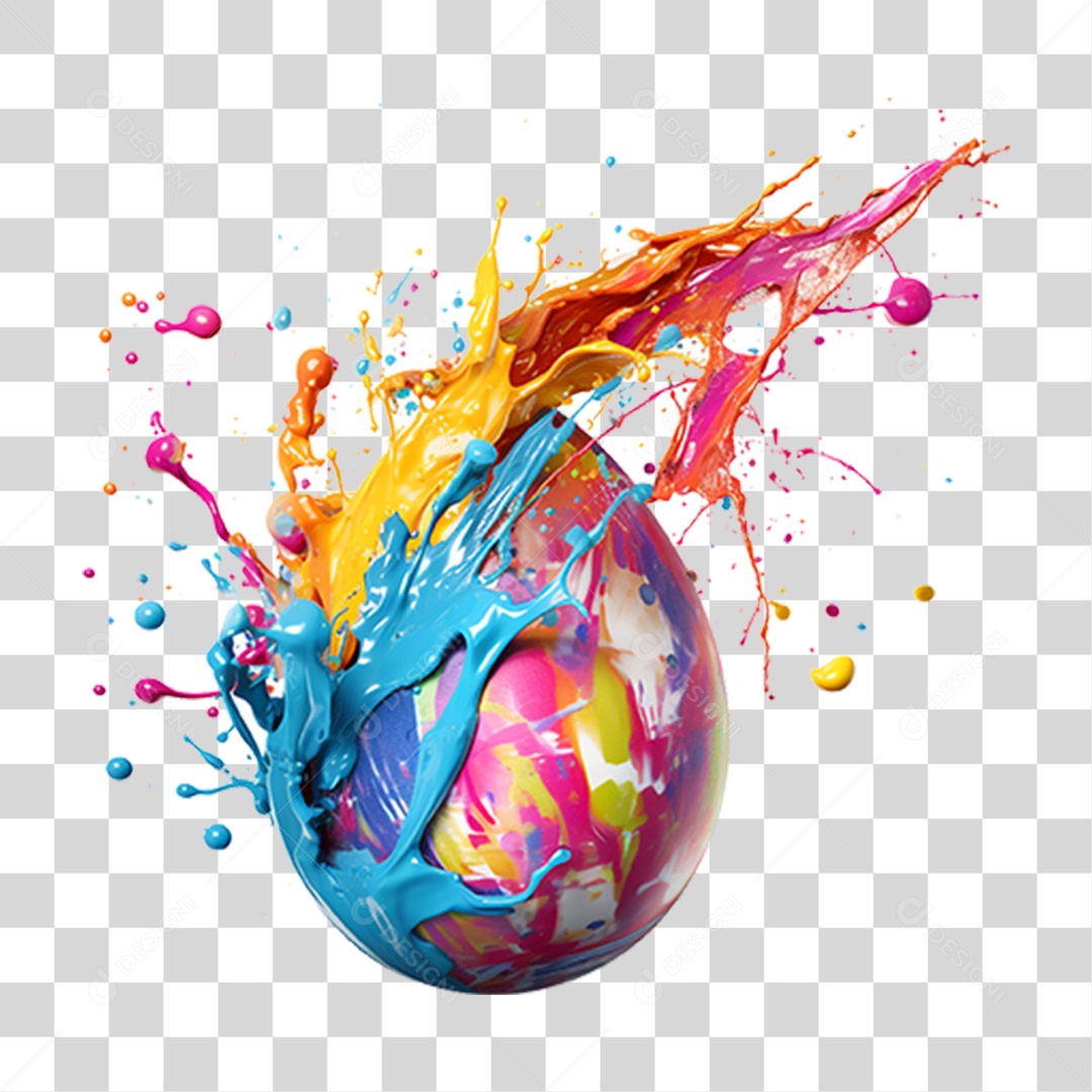 Ovos Pinturas Cores PNG Transparente